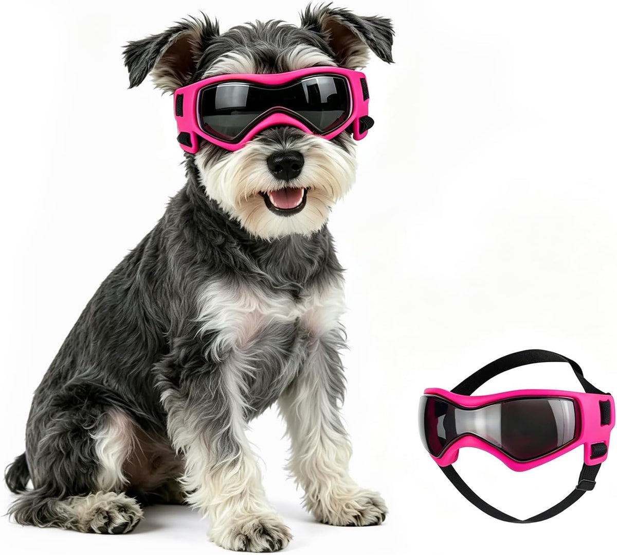Dog Sunglasses for Extra Small Breed UV Protection Windproof XS Dog - Medium / Pink