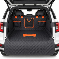 SUV Cargo Liner for Dogs,Waterproof Dog Trunk Cover with Side Flaps – Essentials for Dogs - Bone Pattern / XL