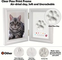 MYPAWLETS Clay Paw Print Kit for Dog Cat - Small-Medium White - image 2