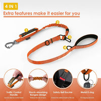 AUBELL Tactical Dog Leash Heavy Duty - Orange - image 4