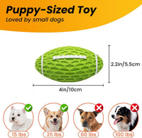 Puppy Toy, Interactive Squeaky Dog Ball Toys for Small Dogs – Essentials for Dogs - Green / Small - image 2