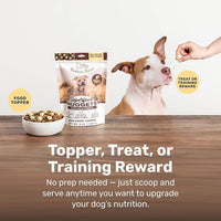 Superfood Nuggets- Premium, Freeze-Dried raw Dog Food Topper or Treat. Powerful Nutrient-Dense Ingredients. No Artificial additives. Duck and Kale Formula 8oz - 4pk Bundle