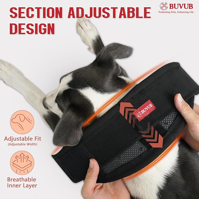 Adjustable Dog Neck Brace for Neck Pain & Injury Relief - Soft & Comfortable Support Collar for Dogs for Recovery After Surgery or Injury(Medium)
