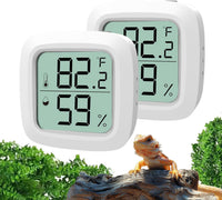 Reptile Thermometer and Hygrometer - KD30M-White / 2Pack