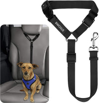 Dog Seat Belt for Car, Headrest Restraint Safety Lead, Dogs Cats – Essentials for Dogs - Black / Not elastic