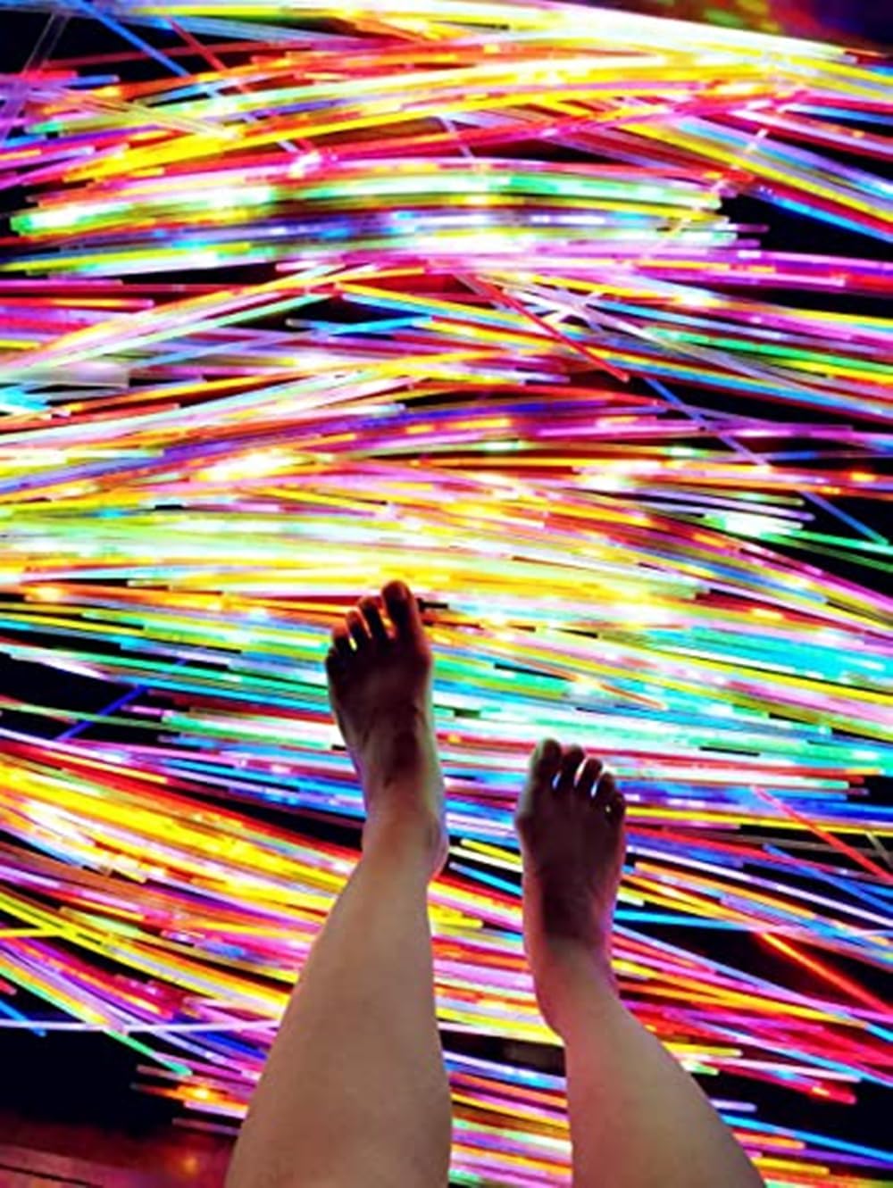 Glow Fever Glow Sticks Bulk 100ct 22'' Glow Necklaces with Connectors - Multi200 - image 3