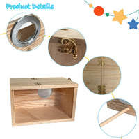 Transparent Parakeet Nesting Box - S: 7.67"x4.72"x4.72": - image 4