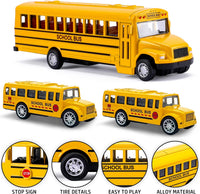 3 Pack Pull Back School Bus Playset - image 2