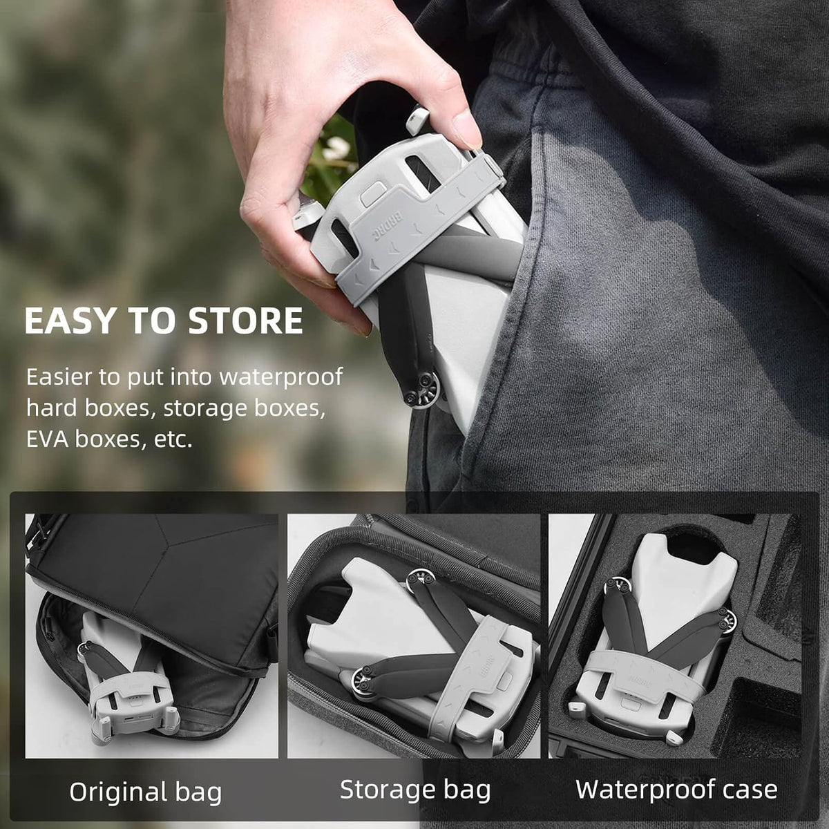 HeiyRC Mini 3 / Mini 3 Pro Propeller Holder - Grey - image 3