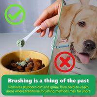 Teeth Cleaning Powder for Dogs - Dental Freshener with Probiotics for Bad Breath, Plaque, Tartar - Dental Care for Small, Medium, Large Dogs - 80g