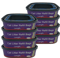 8 Pack Cat Litter Refill Bags Cartridge Compatible with Genie Cat - Look at the Description"