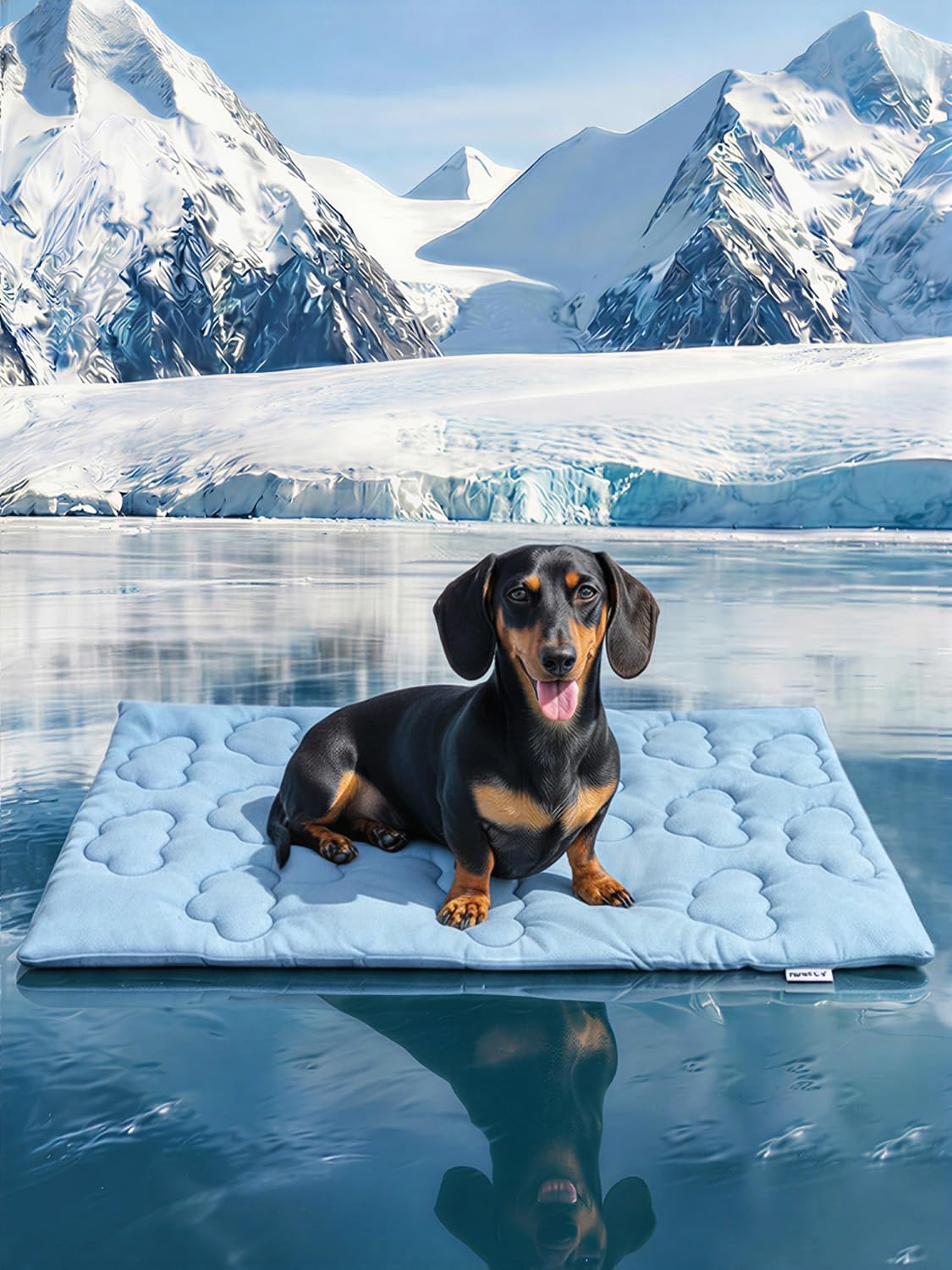 Huafly Dog Cooling Mat,Dual-Sided Cooling Mat for Dogs Cloud Blue – Essentials for Dogs - L: 48.0" L x 28.0" W x 0.8"Th