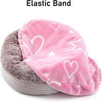 Round Dog Bed Cover Washable Elastic Edged 30×9.8 Inch – Essentials for Dogs - 20*20*9.8 Inch / Pink - image 2
