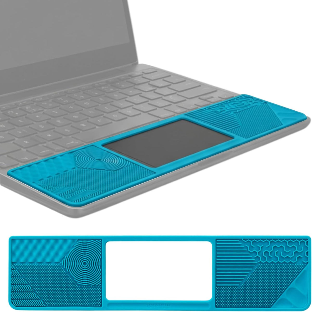 Gyre & Gimble silicone Chromebook gidget sensory palm rest with trackpad cutout - view 4