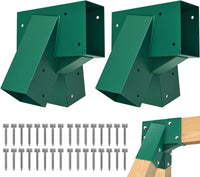 BeneLabel green A-frame middle swing set bracket made of powder coated steel - view 6