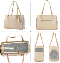 Stylish Dog Purse Carrier - Ivory - image 3