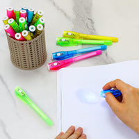 30 Pieces Invisible Ink Pen with UV Light Spy Pen Magic Marker Party - 20 - image 3