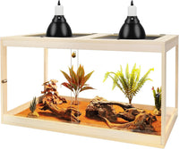 PROLEE Retile Tank, Bearded Dragon Tank - Oak / 27 Gallons