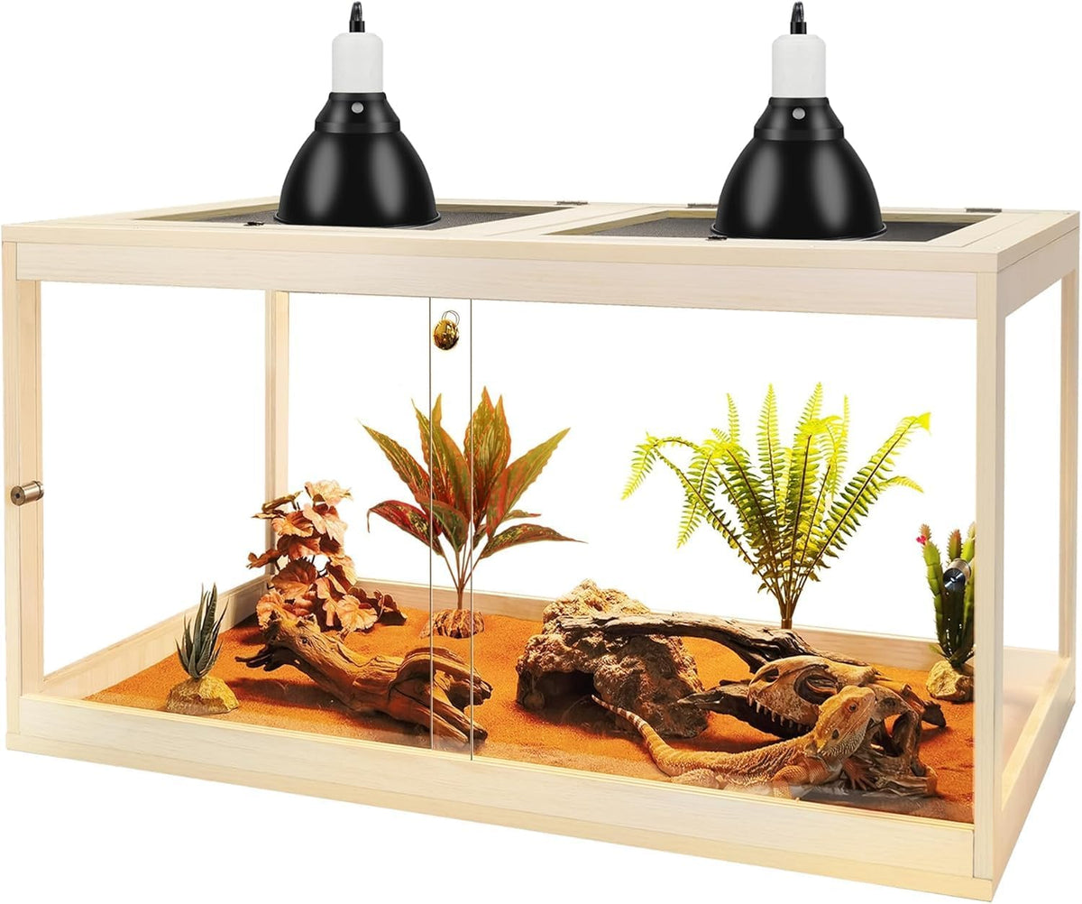 PROLEE Retile Tank, Bearded Dragon Tank - Oak / 27 Gallons