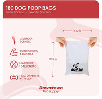 Downtown Pet Supply Poop Bags for Dogs with Dispenser - 180 Count (Pack of 1) / Lavender - image 2