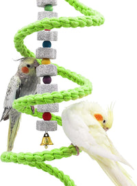Dnoifne 59 Inch Spiral Rope Perch - 78.7 inches / Green - image 4