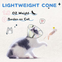 Supet Cat Cone Collar After Surgery, Soft Mesh Recovery Collar for Cats to Stop Licking and Scratching, Plastic Cone Alternative for Small Dogs, Medium, Large Cats