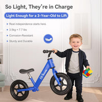 Toddler Balance Bike for 3-5 Year Old 12” No Pedal Training Bike Toys - BK-BLUE - image 3
