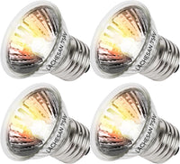 50W Uva Light Bulbs 4-Pack, Turtle Heat Lamp for Reptile – Essentials for Reptiles And Amphibians - 75.0