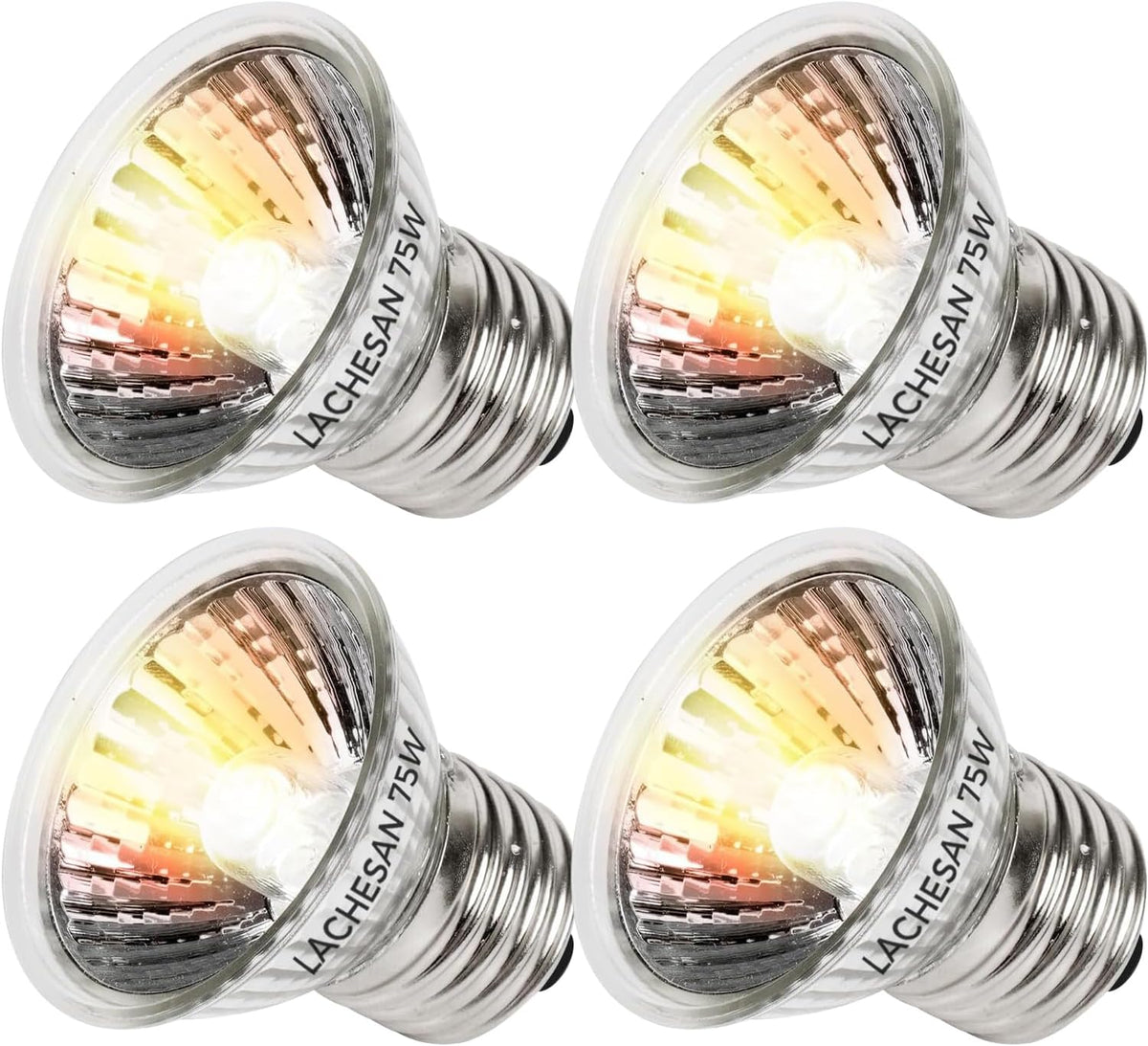 50W Uva Light Bulbs 4-Pack, Turtle Heat Lamp for Reptile – Essentials for Reptiles And Amphibians - 75.0