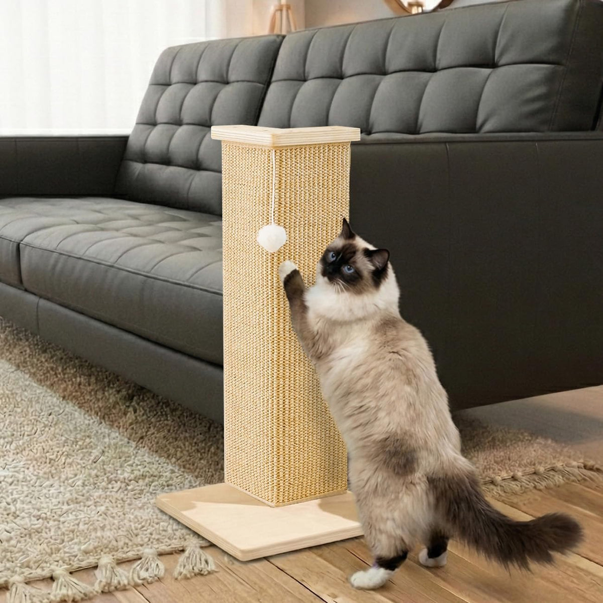 PETKARAY Couch Corner Cat Scratcher - Corner / Medium