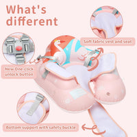Swimbobo Inflatable Baby Swim Float with Sun Canopy Size Improved - Small / Pink Swan - image 4