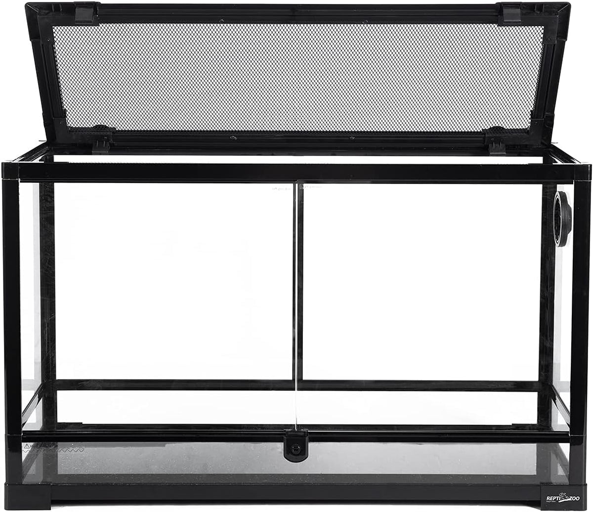 REPTI ZOO Tempered Glass Reptile Terrarium 30 Gallon