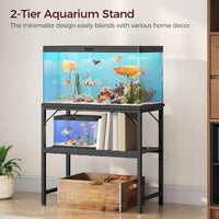 MAHANCRIS 20 Gallon Fish Tank Stand - Black / 30 Gallon - image 3
