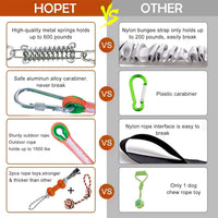 HOPET Dog Outdoor Bungee Hanging Toy - Orange - image 2