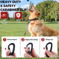 Tie Out Cable for Dogs, 50FT Dog Leads for Yard Chew Proof, Heavy Duty Leash for Large Dogs Up - 250lbs / 20ft / Red - image 2