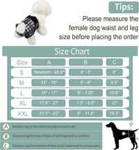 Washable Female Dog Diapers - Large（15"-17"Waist） / Black Heart - image 3