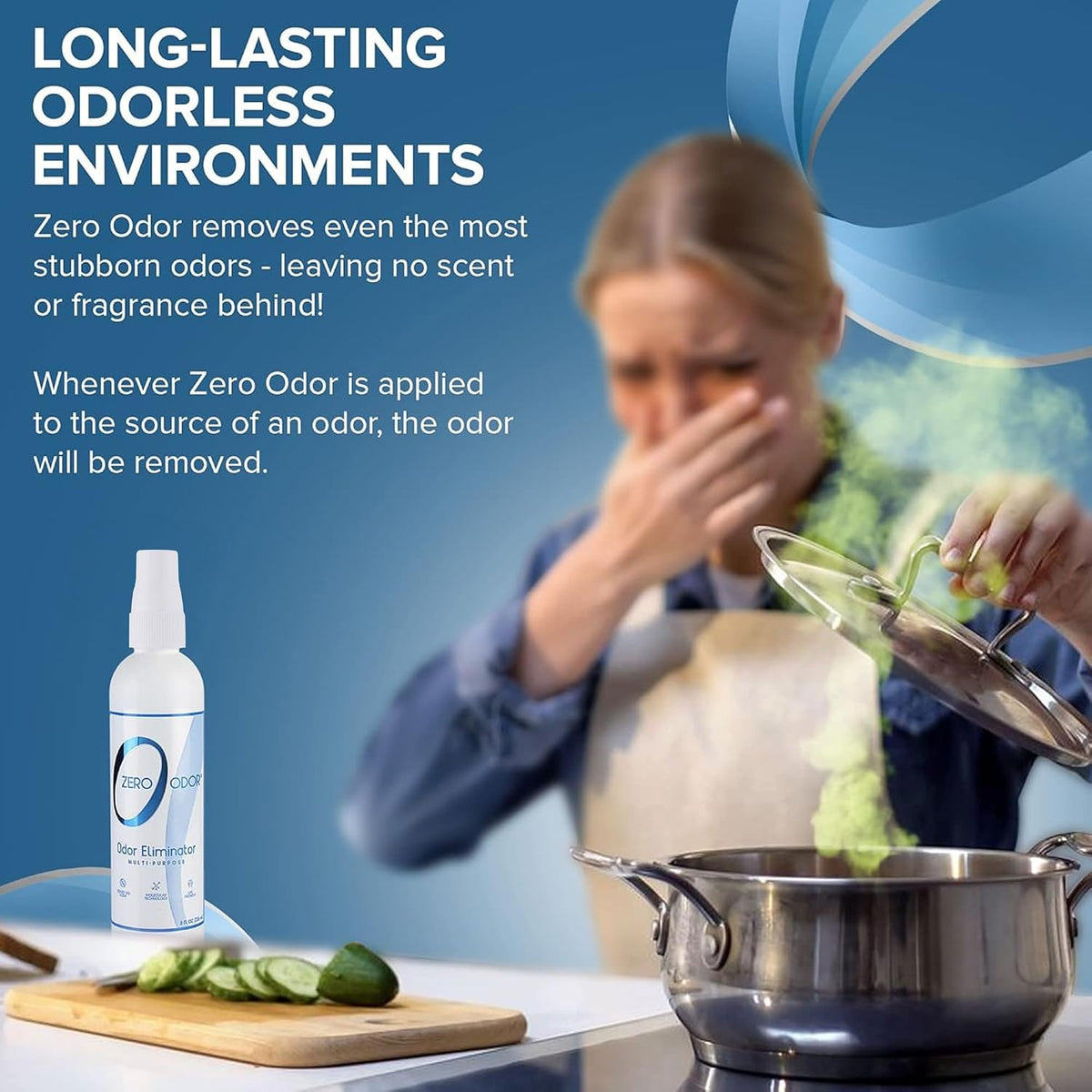Zero Odor Multi-Purpose Odor Eliminator - 8 Fl Oz (Pack of 1) - image 3