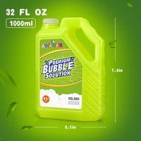 Bubble Solution Refill - 70 OZ Non-Toxic Pre-Mix Refill for Bubble Machine – Fun for Kids & Family - Green-32 Ounce - image 2