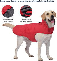 Waterproof Dog Winter Coat - Red / S(Chest Girth:12.6-16.1") - image 3