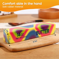 Big Butter Squishy, Giant Squishies Butter 14 OZ - Big Colorful Butter 1 Pack - image 2