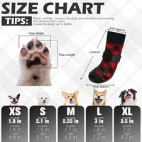 EXPAWLORER Dog Socks for Hot Pavement Summer to Prevent Licking Paws - M / Red&Black - image 2