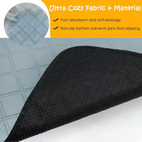 4 Pack Guinea Pig Cage Liners Washable Super Absorbent Guinea Pig Bedding Waterproof Reusable Guinea Pig Pee Pads Anti Slip Mat for Small Animals Rabbit Hamster Rat - 24" x 18"