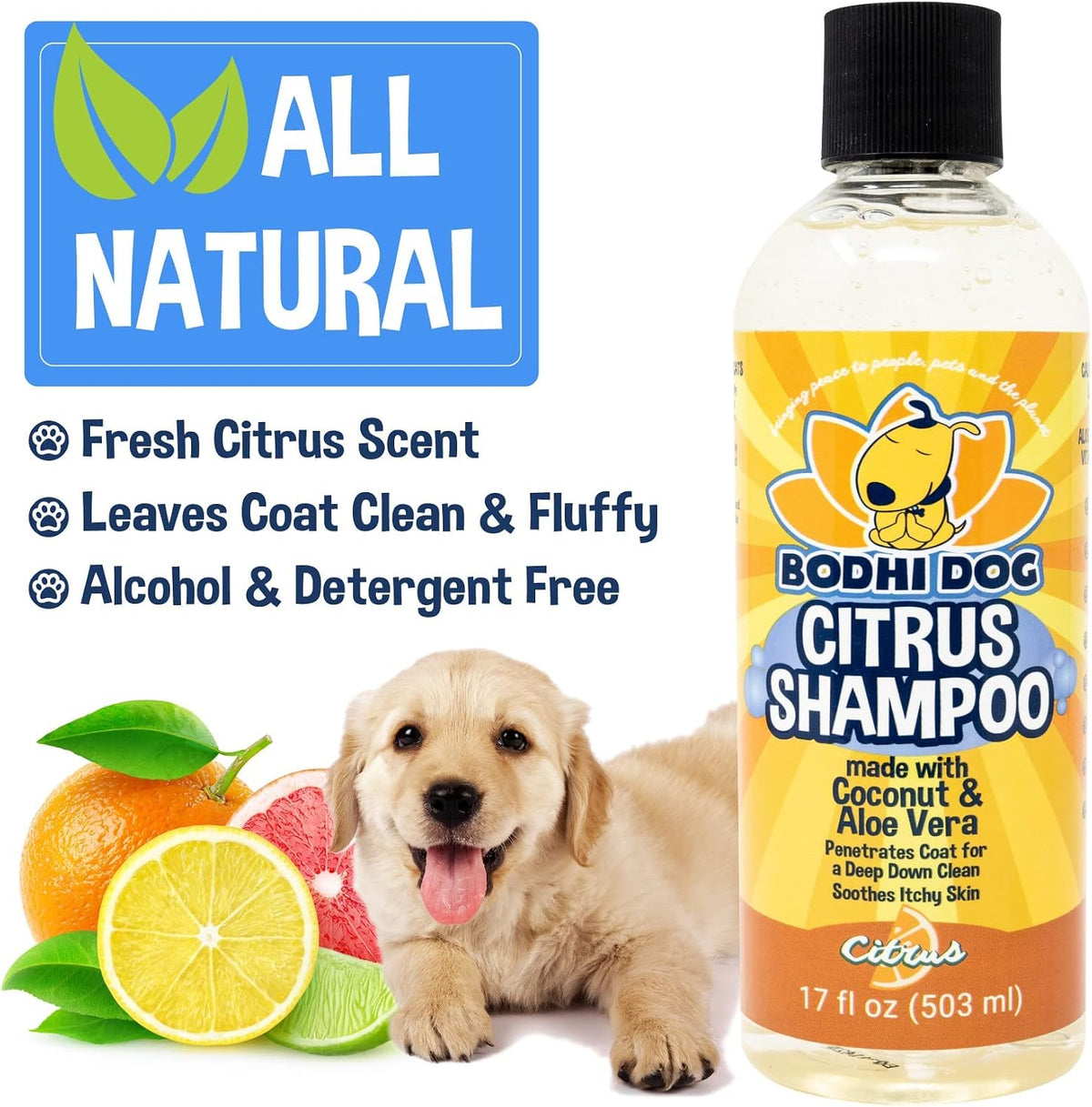Bodhi Dog Skunk Shampoo | Skunk Smell Odor Remover Cleans & Deodorizes Using Essential Oils - Citrus / 17 Fl Oz - image 4