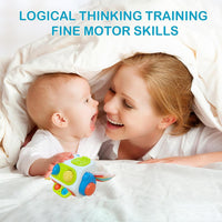 AotBlcer 10-in-1 busy cube travel toy for toddlers with gears, switches and buttons - view 4