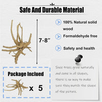 Aquarium Driftwood Reptile Branches Wood Natural Spiderwood Driftwood - 5 Pcs - image 2