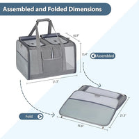 Cat Carrier for 2 Cats – Large Soft-Sided Pet Travel Carrier, Dual Compartments, Privacy Protection, Dog Carrier for Small/Medium Dogs, Home & Outdoor Use