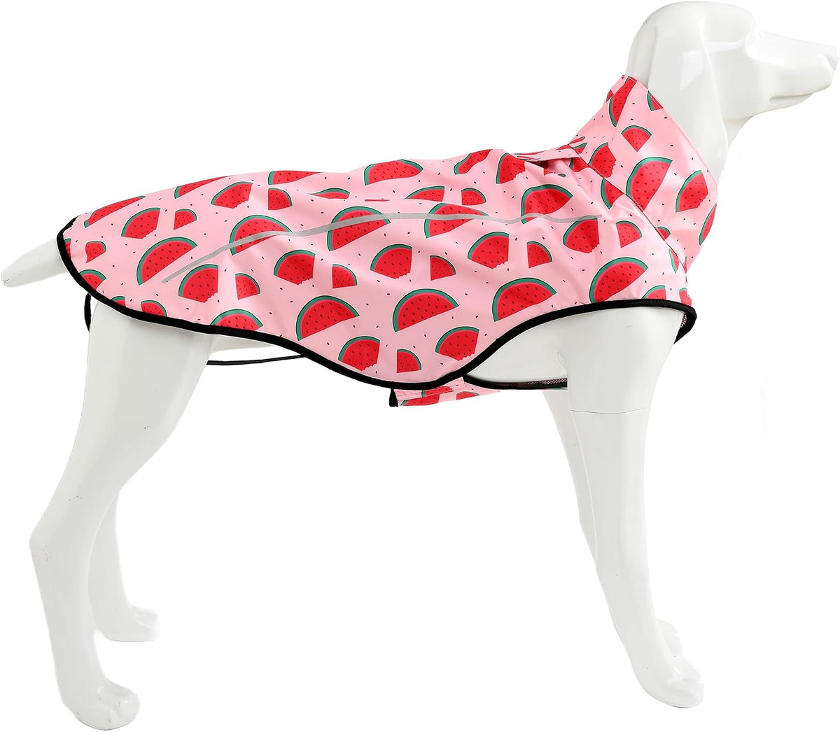 Mile High Life Dog Raincoat - S Chest 22"-25" / Pink Watermelon