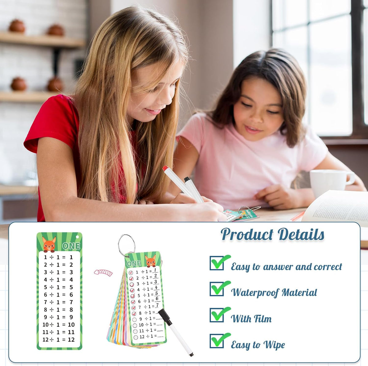 13 Pcs Multiplication Flashcards 0-12 - Multiplication and Division - image 4