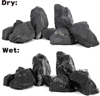 Unocho Aquarium Rock Stone Fish Tank Rocks 5LB Natural Rocks for Aquariums Landscaping Model Tank Decoration Aquarium Miniature and Fairy Garden-3-6inches 4PCS