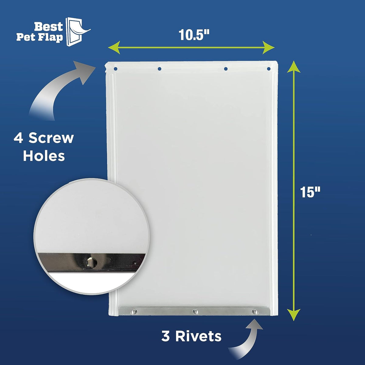 Best Pet Flap XL Replacement Dog Door Flap Compatible with Ideal Pet - 10.5" x 15" - image 4